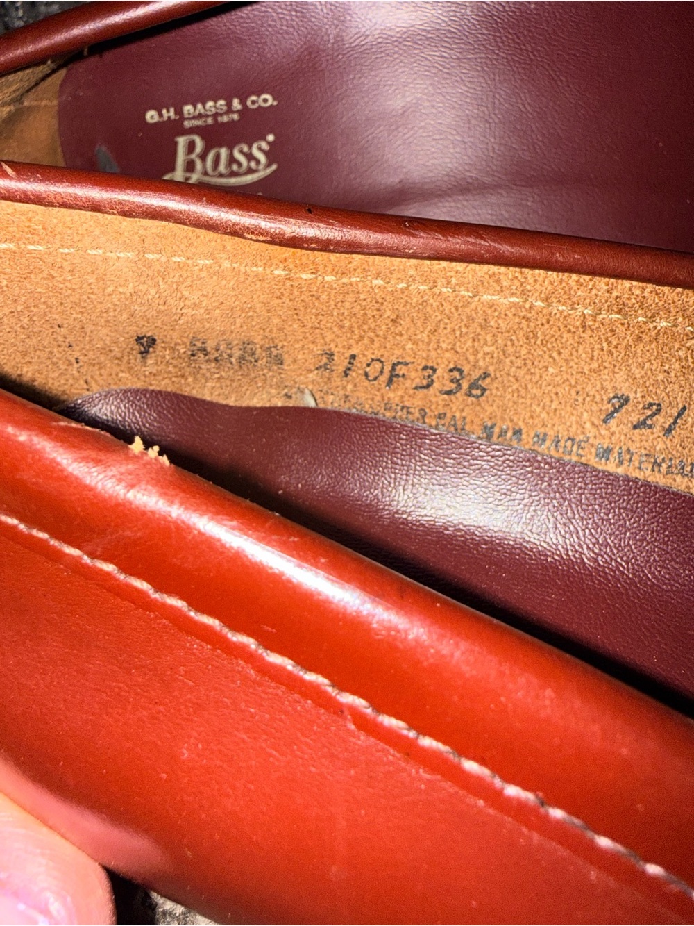 GH Bass Women’s Penny Loafer Wine Red Size 9 AAAA narrow - Picture 8 of 12